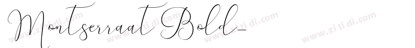 Montserraat Bold字体转换